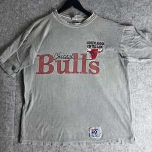 Vintage Chicago Bulls Shirt Mens Large NBA Basketball The‎ Game 90s Bulls Tee